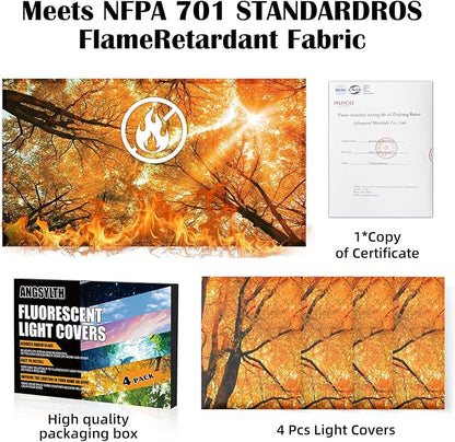 4 Pcs Fluorescent Light Covers - Image 2