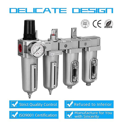 NANPU 3/4" NPT Industrial Grade 4 Stage Air Drying System - Image 6