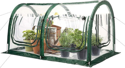 Poray Pop Up Tunnel Greenhouse Tent, Portable 78.8''Long Greenhouse Gardening by porayhut
