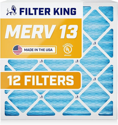 Filter King 16x32x1 Air Filter | 12-PACK | MERV 13 HVAC Pleated A/C Furnace by FilterKing