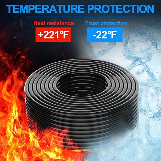 NAOEVO 18 Gauge Wire 6 Conductor Electrical Wire, 18 AWG Stranded PVC Cord, 12V Low Voltage/Tinned Copper/Flexible Cable for Automotive Wiring, Lamp Cord, Marine Cable (30FT)