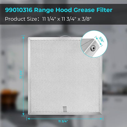 99010316 Range Hood Filter, for Broan Kitchen Exhaust Grease Filter, Stove Hood - Image 2