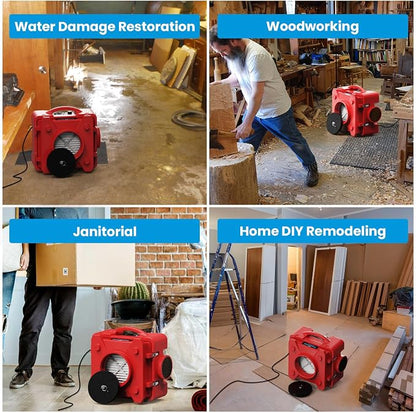 CADPXS Shield-550 Negative Machine Airbourne Cleaner HEPA Scrubber Water Damage - Image 10
