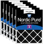 Nordic Pure 12x12x1 Pure Carbon Pleated Odor Reduction Furnace Air Filters 6 by NordicPure