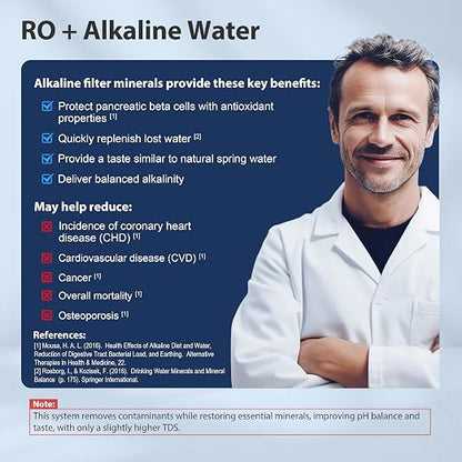 iSpring RCC7AK-BLK, NSF/ANSI 58 Certified, Alkaline 6-Stage Reverse Osmosis - Image 3