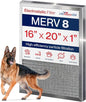 16x20x1 Electrostatic Air Filter, MERV 8, Reusable Furnace AC/HVAC Filter by LifeSupplyUSA