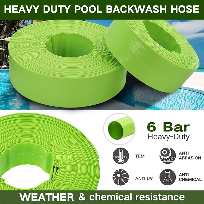 Eastrans 1-1/2'' x 100 FT Pool Backwash Hose - Image 4