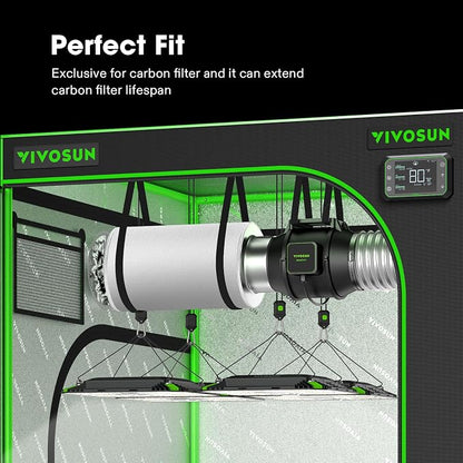 VIVOSUN 4 Inch Prefilter for 4" Carbon Filter, 9.84" Long - Image 6