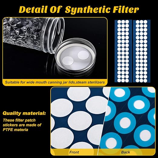 Zonon 96 Pieces Synthetic Filter Paper Stickers 20 mm 0.25 µm Filter Disc - Image 3