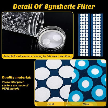 Zonon 96 Pieces Synthetic Filter Paper Stickers 20 mm 0.25 µm Filter Disc - Image 3