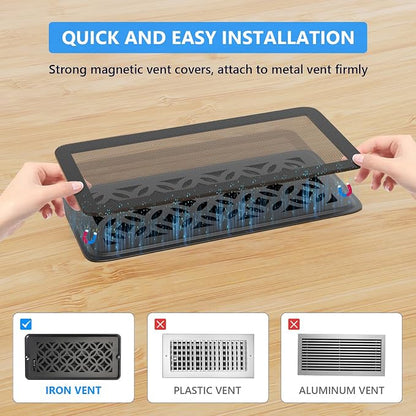 Magnetic Vent Screen Mesh Covers 3 Pack -5.5x12, Air Vent Filters - Image 5
