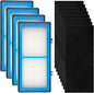 AER1 Filter 4 HEPA Filters + 8 Carbon Booster Filters Compatible by BRUVISH