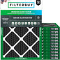 Filterbuy 20x21.5x1 Air Filter MERV 10 Odor & Allergy Defense by Filterbuy
