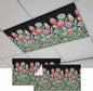 Fluorescent Light Covers for Ceiling Lights Colorful Flowers Magnetic Light by Home+L6