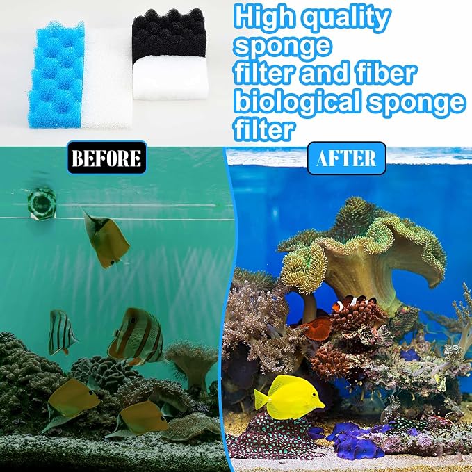 36 Pcs Aquarium Filter Media Kit Compatible - Image 3