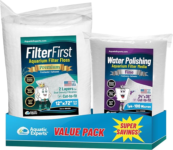 Aquarium Filter Floss for Fish Tank Filters by AquaticExperts