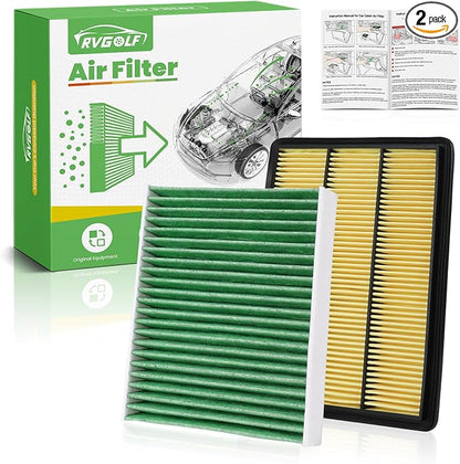 Engine+Cabin Air Filters Fit for Infiniti QX50 2.0L 2019-2025, Infiniti QX55 by RVgolf
