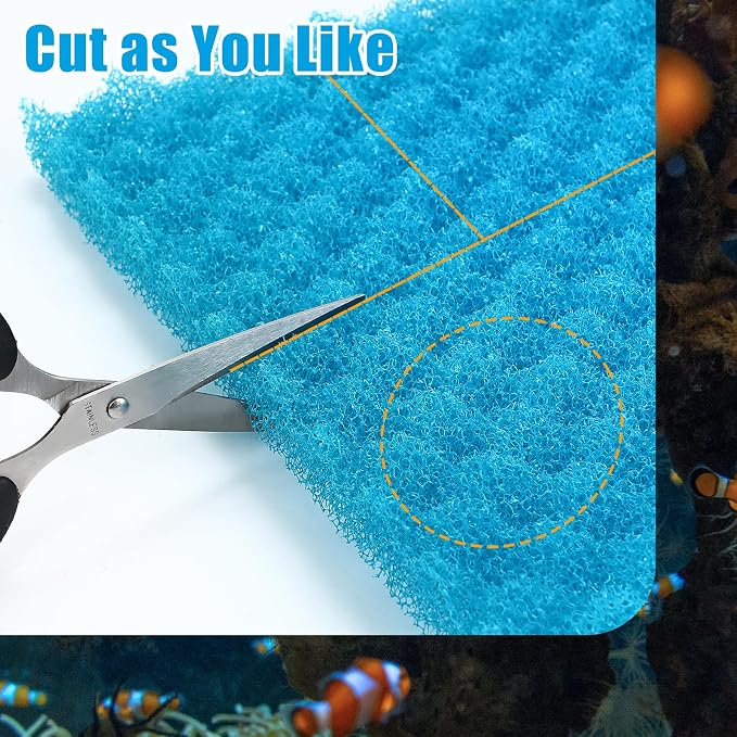 AQUANEAT Aquarium Bio Sponge Foam Filter Media Pad Cut-to-fit - Image 3