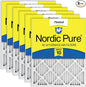 Nordic Pure 18x20x1 Pleated MERV 10 Air Filters 6 Pack by NordicPure