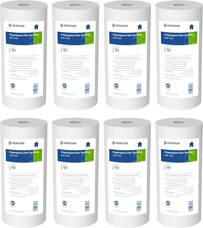 Pentair Pentek DGD-7525 Big Blue Water Filter, 10-Inch Whole House Sediment by PENTAIRPENTEK