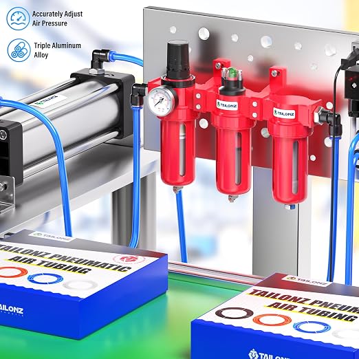 TAILONZ PNEUMATIC 0-150PSI 1/4 Inch NPT Aluminum Alloy Industrial Grade Three - Image 3