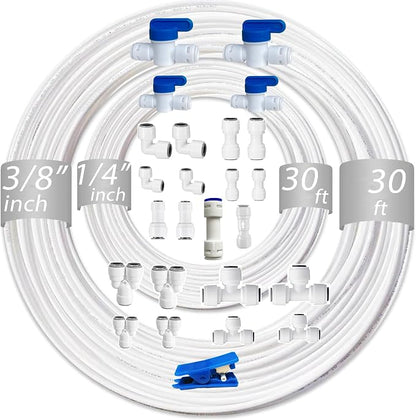 NSF 1/4" & 3/8" Water Line Tubing and Push Connect Fittings by Unknown