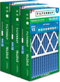 Filterbuy 16x25x5 Air Filter MERV 13 Optimal Smoke & Allergy Defense, Pleated by Filterbuy