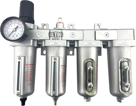 4 STAGE HEAVY DUTY INDUSTRIAL GRADE ULTRA CLEAN FILTER REGULATOR COALESCING by AllToolDepot