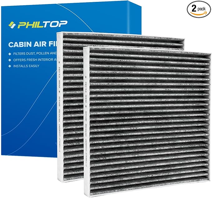 PHILTOP Cabin Air Filter w/Activated Carbon, Compatible by PHILTOP