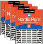Nordic Pure 20x25x5 Air Bear Air Filter Replacement MERV 15 Plus Carbon 4 Pack by NordicPure