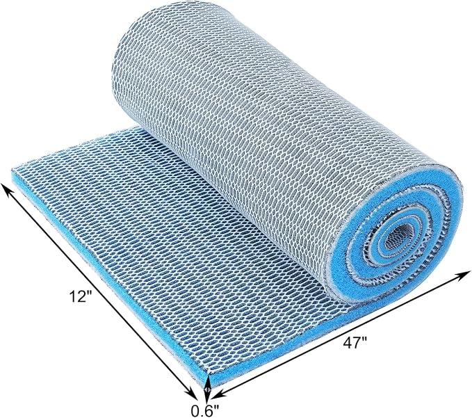 AQUANEAT Aquarium Filter Sponge 8-Layer Filter Media Pad, Cut-to-Size Foam Floss - Image 8