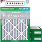 Filterbuy 20x25x4 Air Filter MERV 8 Essential Dust & Allergy Defense, by Filterbuy