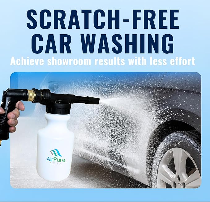 Coil Cannon Cleaner Mixing Sprayer, 2L Bottle, Automatic Dilution, Foaming Wand - Image 2