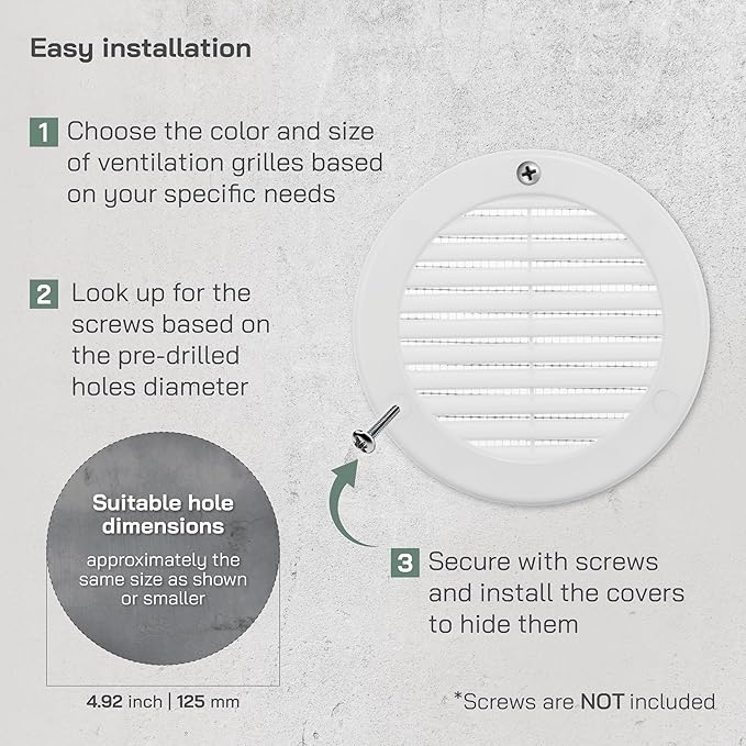 Vent Systems 5" Inch White Soffit Vent Cover - Image 4