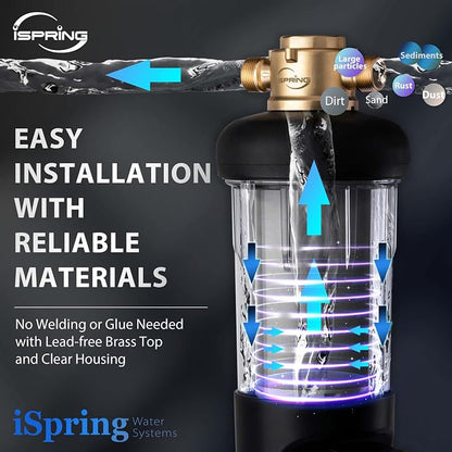 iSpring WSP500ARJ Spin-Down Sediment Water Filter, Upgraded Jumbo Size - Image 6