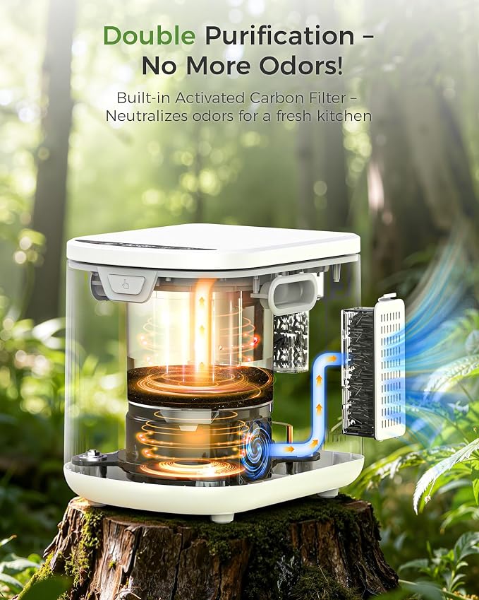 Electric Composter for Kitchen, 2.5L Smart Electric Kitchen Composter - Image 4