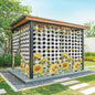 Sunflowers Outdoor Curtains for Patio Summer Floral Eucalyptus Leaf Buffalo by Unknown