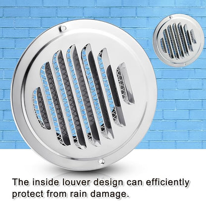 Zonon 18 Pcs Stainless Steel Soffit Vents 4 Inch Round Dryer Vent Cover - Image 4
