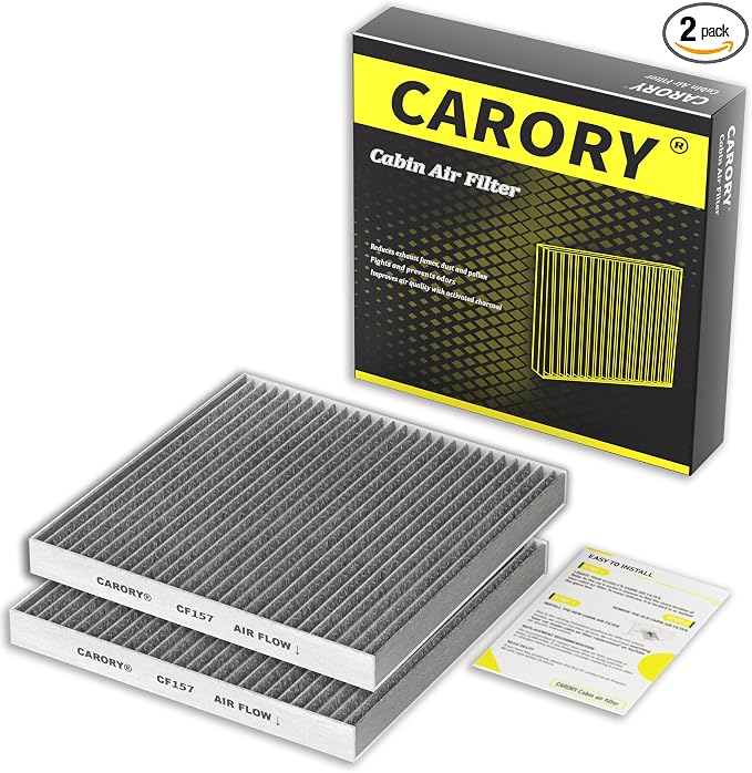 2 Pack Cabin Air Filter w/Activated Carbon by Carory