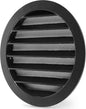 calimaero® WSGB 5" Inch Black Round Metal Air Vent Grill Cover Flat Louver by Calimaero
