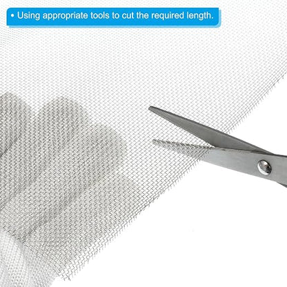 PATIKIL 40" L x 10" W Woven Wire Mesh, 14 Mesh 316L Stainless Steel Air Vent - Image 4