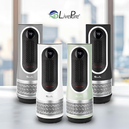 LivePure 3-in-1 LP500 Clean Heat Air Purifier & Electric Heater – Oscillating - Image 8