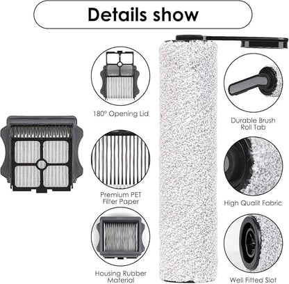 Replacement Brush Roller and HEPA Vacuum Filter Kit Compatible - Image 7