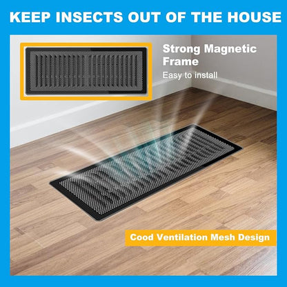 6-Pack Black Magnetic Vent Covers 7x11 Inch - Image 4