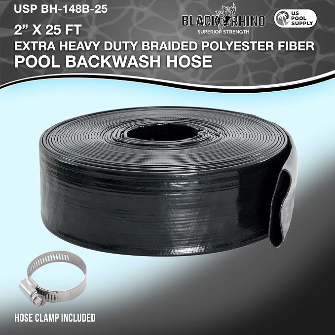 U.S. Pool Supply Pool Backwash Hose 2 Inch Diameter x 25 Feet - Image 2