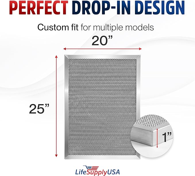20x25x1 Electrostatic Air Filter, MERV 8, Reusable Furnace AC/HVAC Filter - Image 6