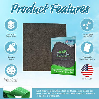 Breathe Naturally Universal Cut To Fit Carbon Activated Air Filter - Image 4