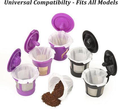 Delibru K Cup Disposable Paper Filters 100 Pack Fits - Image 2