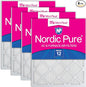 Nordic Pure 18x25x1 Tru Mini Pleat MERV 12 AC Furnace Air Filters – 2.5X More by NordicPure