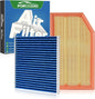 Cabin & Engine Air Filter Fits for Jeep Wrangler 2018-2026 2.0L/3.6L, Gladiator by Forccord